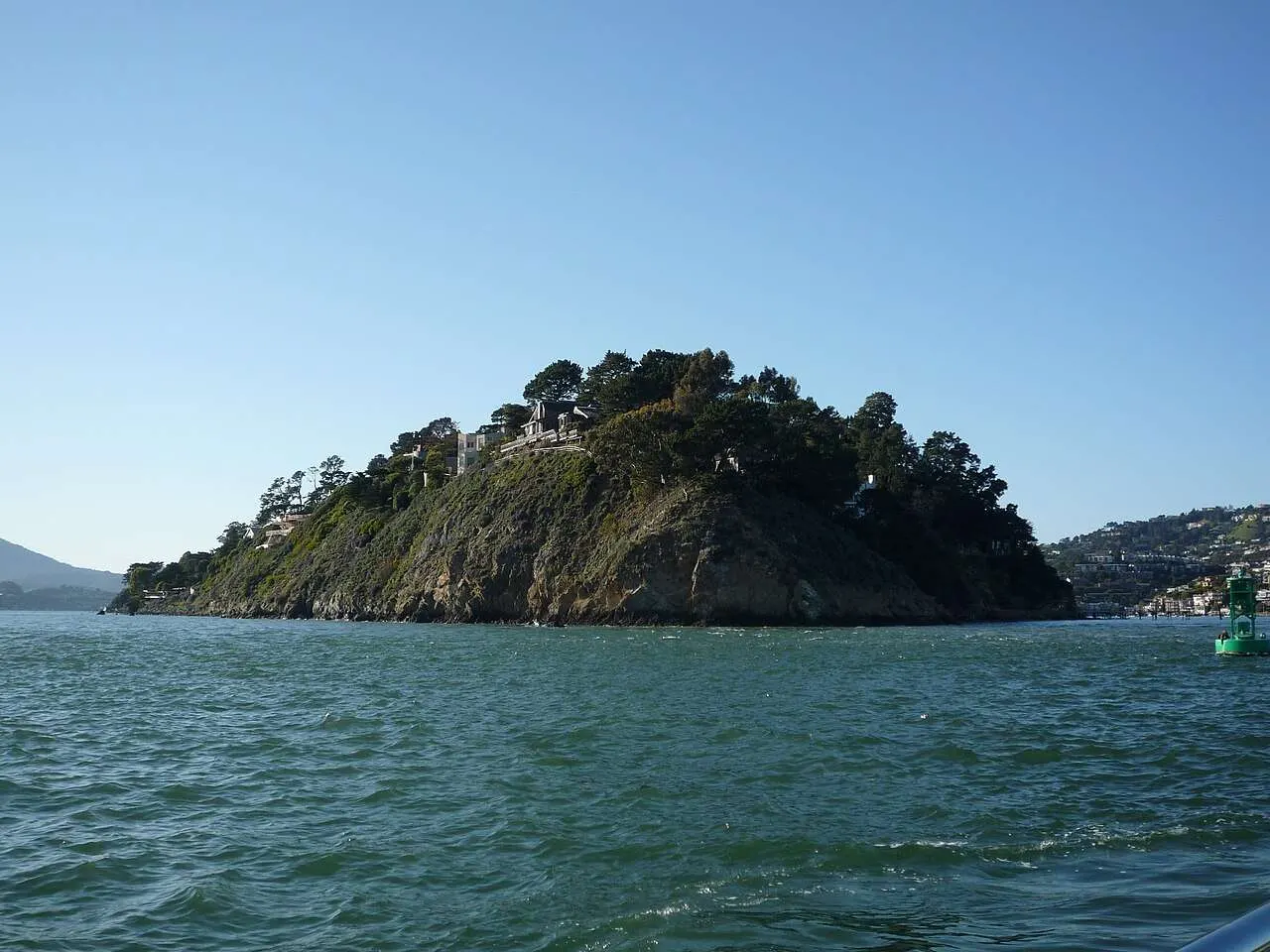 Belvedere Island seen from the water