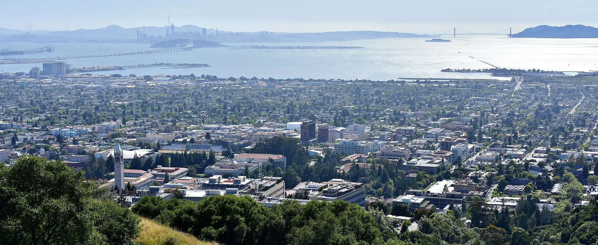 View across Berkeley toward the bay