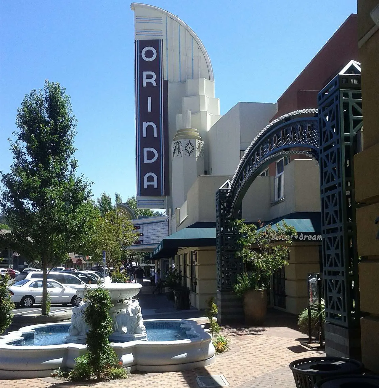 Downtown Orinda and the theatre district