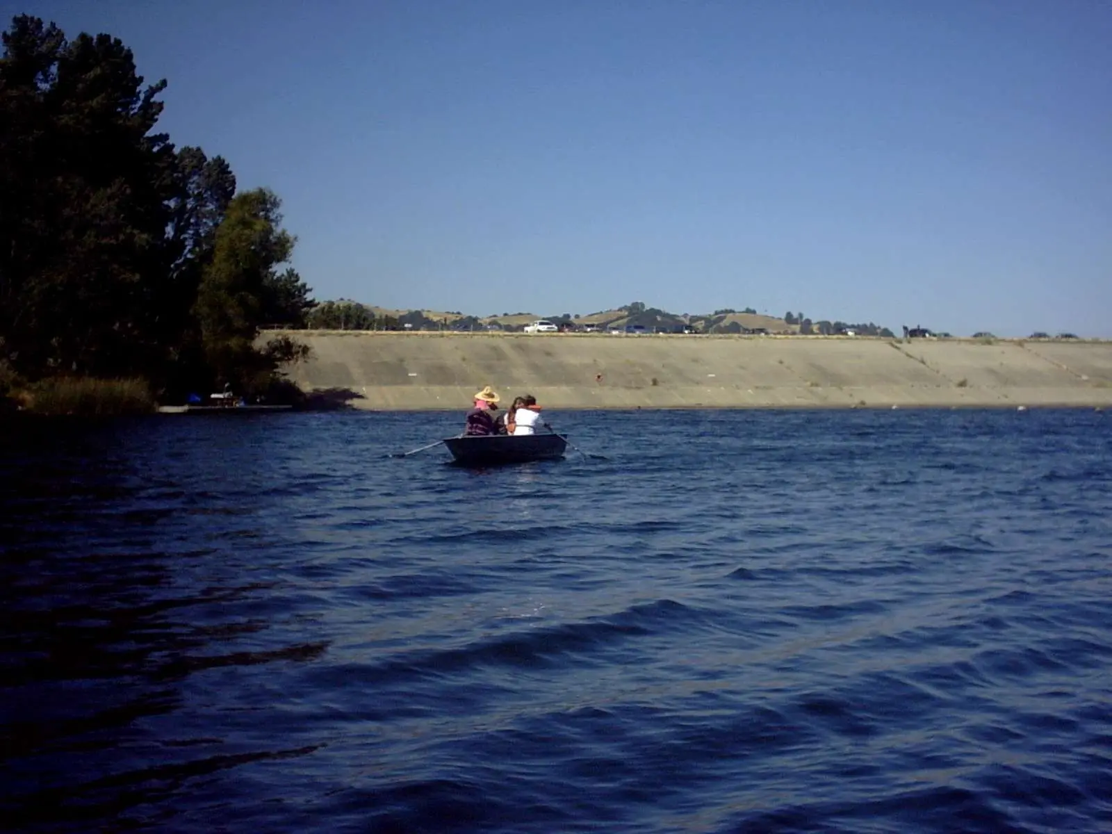 Lafayette Reservoir on a clear day