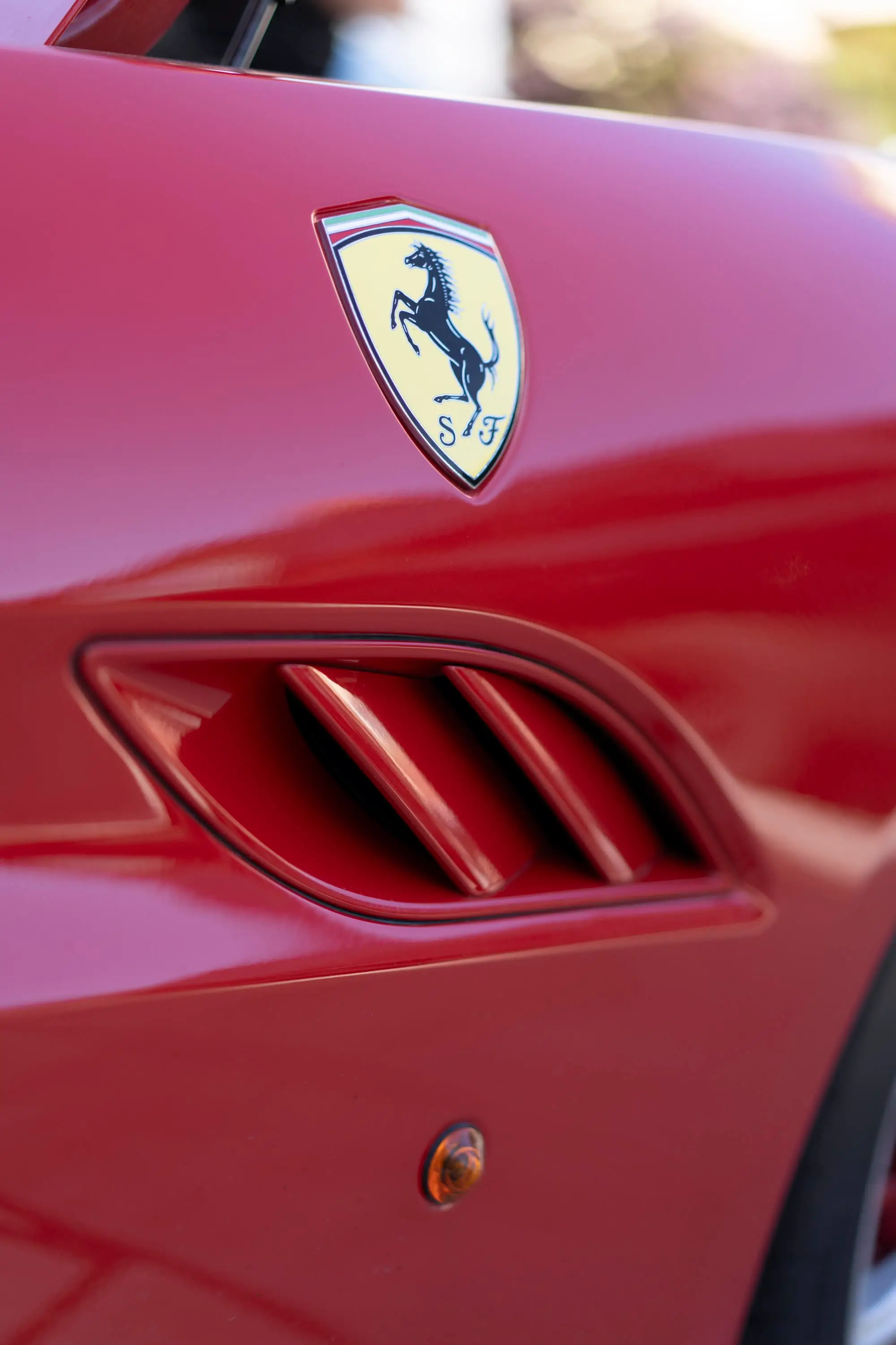 Ferrari California fender shield and side vent