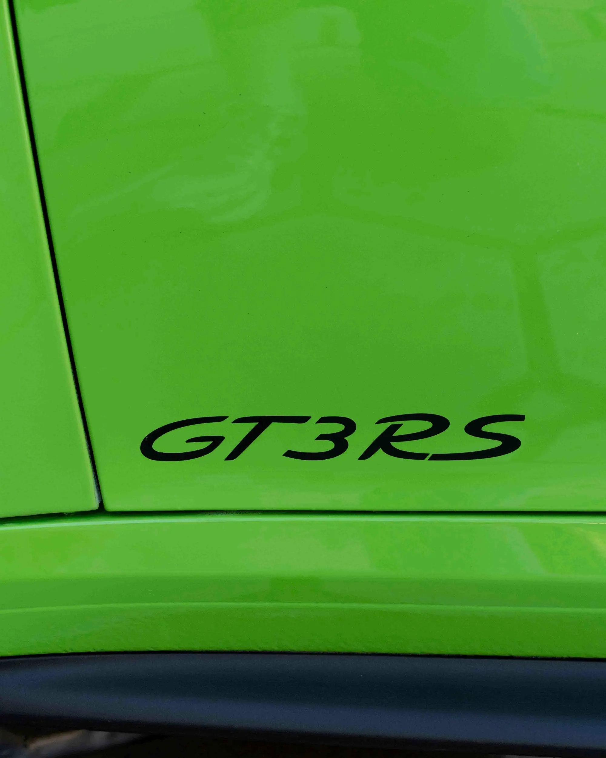 Porsche 911 GT3 RS, GT3RS fender script